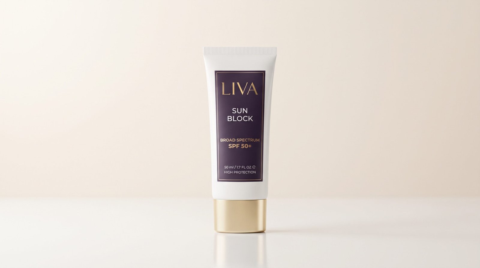 LIVA Pro-Vit B5 Repair Shampoo bottle with Biotin on a clean luxury beige surface